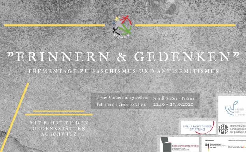 Erinnern und Gedenken: Thementage zu Faschismus und Antisemitismis